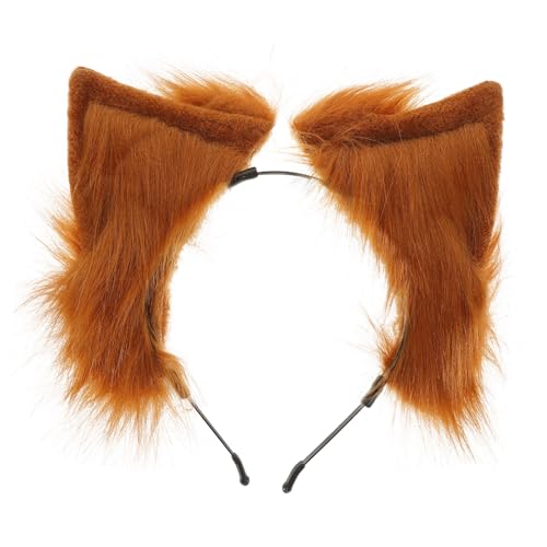 VALICLUD Katzenohren Haarreif für Cosplay Halloween und Partys Plüschig Elastisch Bequem für Verschiedene Outfits und Anlässe Kunsthaar Vielseitig Einsetzbar von VALICLUD