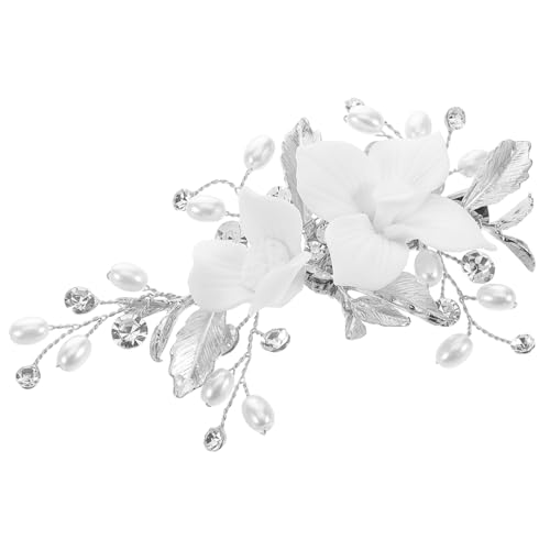 VALICLUD Haarspange Mit Blumenmotiv Aus Keramik Für Formelle Anlässe Hochzeitsspange Für Frauen Dekorative Haarnadeln Für Brautjungfern Und Hochzeiten von VALICLUD