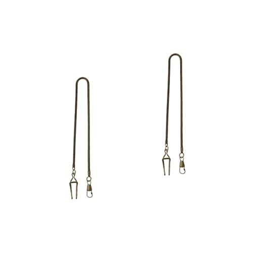 VALICLUD Kette Für Weste Herren 2 STK Taschenuhrkette Metallkette Für Taschenuhr Halskette Weste Hängende Kette Jeans Mann Zubehör Taschenuhren Ersatzteile von VALICLUD