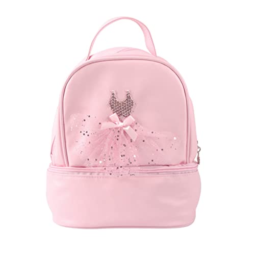 VALICLUD Kinder Balletttasche Rucksack Mädchen Tanztasche Große Kapazität Tragetasche Für Ballettkleidung Schuhe Telefon Zufällige Farbe Zufälliger Reißverschluss von VALICLUD