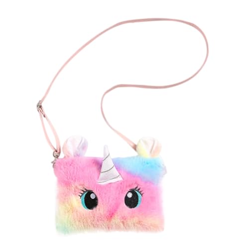 VALICLUD Kindergerechte Einhorn umhängetasche mit Verstellbarem Schultergurt Kreative Tragetasche für Kleinigkeiten Langlebiges Material Farbenfrohes Design für Kindergarten und Alltag von VALICLUD