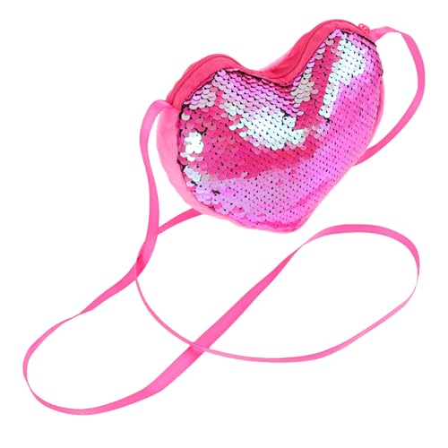 VALICLUD Glitzernde Clutch-geldbörsen Herzform Kleine Herzförmige Tasche Mit Pailletten Herzförmige Tasche Für Schule Reisen Einkaufen von VALICLUD