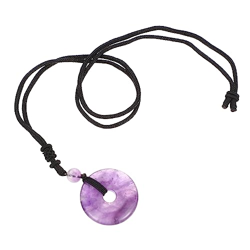 VALICLUD Klassische Halskette mit Tragbarem Stein Anhänger Zarter Schmuck für Festivals und Partys Perfektes für Familie und Elegant für Diy Projekte von VALICLUD