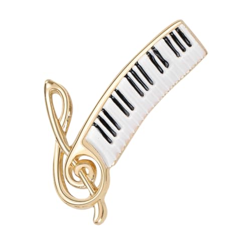 VALICLUD Piano Brosche Für Damen Elegante Anstecknadel Mit Musiknoten Kreatives Design Für Stilvolle Kleidung Und Accessoires Perfektes Für Klavierliebhaber Und Musiker von VALICLUD
