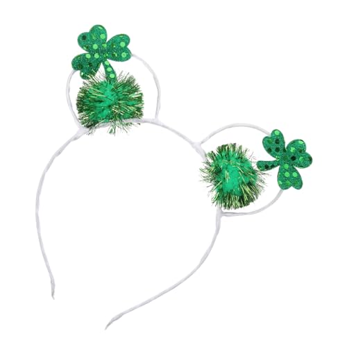 VALICLUD Klee Haarschmuck Stirnbänder St Patricks Day Hut Haarband Haarschmuck Für Mädchen St Patricks Day Zubehör Dekorationen Zum St. Patricks Day St. Patricks Stirnband Masse Eisen von VALICLUD