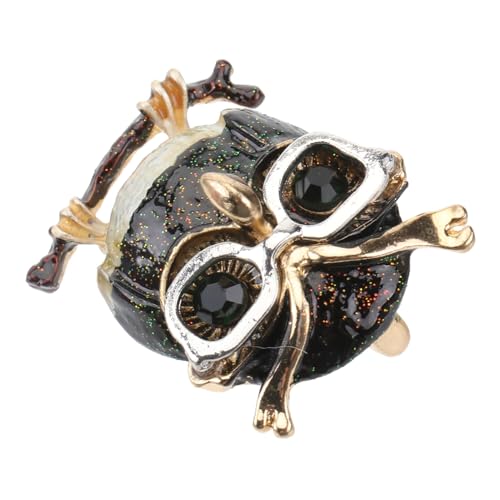 VALICLUD Kleidungszubehör brosche vintage Owl Schmuck Vintage Brosche coole Broschennadel Neuheit dekorative Stifte broschen für kleidung Pin-Abzeichen Dekor Brustnadel Erdfarben erröten von VALICLUD