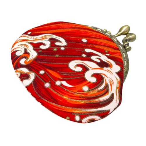 VALICLUD Klein Geldbörse Für Damen Wellenmuster Stylisches Münzfach Tragbar Und Kompakt Perfektes Portemonnaie Für Schlüssel Lippenstifte Und Kleinigkeiten Aus Robustem von VALICLUD