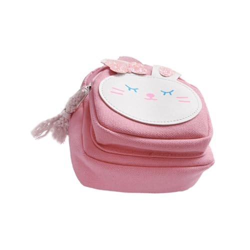 VALICLUD Umhängetasche Für Kinder Cartoon Kaninchenform Verstellbarer Riemen Leicht Mit Mehreren Fächern Für Reisen Und Freizeit von VALICLUD