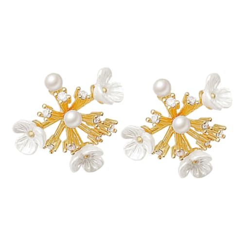 VALICLUD Kleine Blüten Ohrstecker Damen Ohrschmuck Blumenförmige Ohrhänger Elegant Leicht Tragbar für Party Teenager Mädchen Sommer Look von VALICLUD