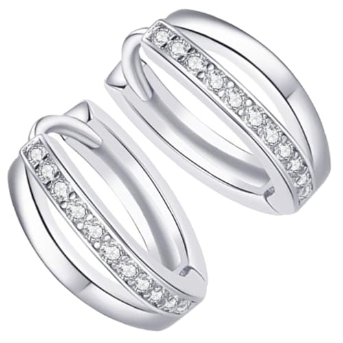 VALICLUD Kleine Creolen Ohrringe Damen Edelstahl Minimalistisch Schlank Modisch Schmuck Geschenk für Frauen Alltag und Festtage von VALICLUD