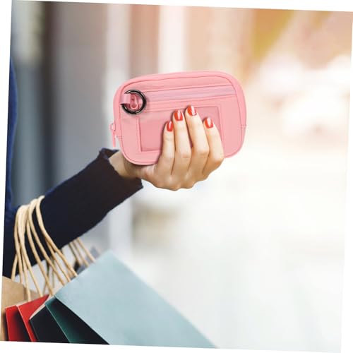 VALICLUD Kleine Damen Geldbörse mit Reißverschluss Minimalistisches Portemonnaie Multifunktionale Clutch mit Kartenfächern und Münzfach Handliche Nylon Wristlet für Reisen und Alltag von VALICLUD