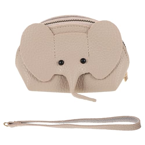 VALICLUD Kleine Damen Münzbörse Elefantenform aus Langlebigem Pu Material Süßes Tragbares Kleingeldfach mit Feiner Naht Modische für Party Shopping und Alltag Praktische Tasche Elephant von VALICLUD