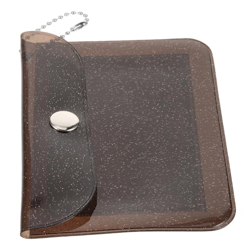 VALICLUD Kleine Geldbörse Für Damen Transparente Tasche Mit Druckknopfverschluss Für Münzen Lippenstift Und Karten Für Unterwegs Shopping Und Reisen von VALICLUD