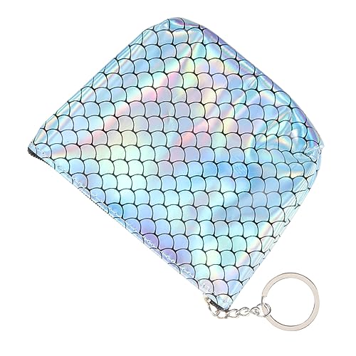 VALICLUD Kleine Damen-geldbörse Aus Pu- Mit Reißverschluss Fischschuppenmuster Clutch Für Frauen Kartenetui Mit Für Münzen Karten Und Taschentücher von VALICLUD