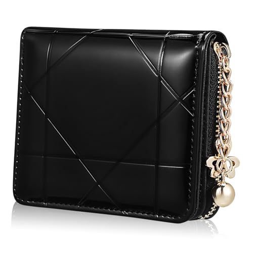 VALICLUD Kreditkartenetui Damen Mit Münzfach RFID-sicheres Portemonnaie Im Eleganten Design Handtaschenfreundlich Für Täglichen Gebrauch Schmal Und Leicht von VALICLUD