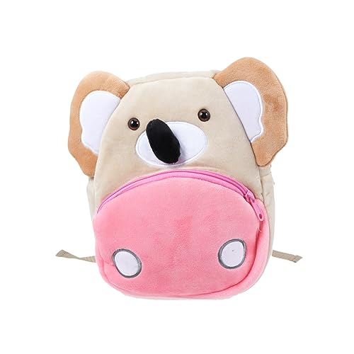 VALICLUD Kuscheltier-Rucksack Für Kleinkinder Plüsch-Rucksack Tierform Und Leicht Für Kindergarten Reisen Und Ausflüge Mit Viel Platz Für Bücher Und Spielzeug von VALICLUD