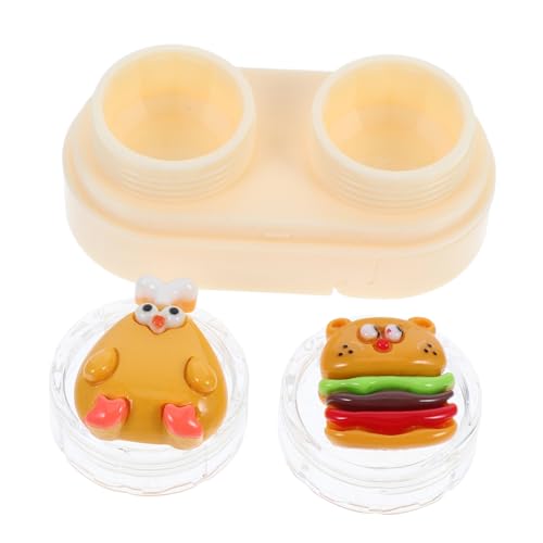 VALICLUD Kontaktlinsenbox Mit Pinzette Faltbarer Reisebehälter Für Kontaktlinsen Aufbewahrungsbox Mit Schubladendesign Für Unterwegs von VALICLUD