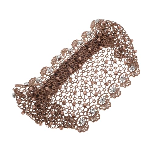 VALICLUD Spitzen Stirnband Für Damen Elastisches Vintage Haar Turban Stirnband Kopfbedeckung Für Senioren Komfortabel Langlebig Für Abdecken Von Weißem Haar von VALICLUD