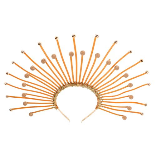VALICLUD Kopfschmuck Sonnenstrahlen-design Goldfarben Mit Stachelkrone Für Damen Geeignet Für Hochzeiten Partys Festivals Und Kostümveranstaltungen von VALICLUD