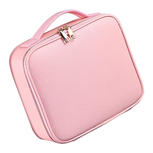 VALICLUD Kosmetik Organizer PU Make Up mit Abnehmbaren Fächern Tragbar Wasserabweisend für Reisen und Geschäftsreisen Kompakter für Damen von VALICLUD