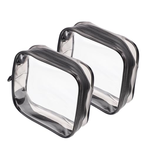 VALICLUD 2 Stück Kosmetiktasche Für Mädchen Tragbare Kulturbeutel Reise Make up Taschen Kosmetik Aufbewahrungstaschen Verschleißfest Mit Reißverschluss Für Reisen Und Körperpflege von VALICLUD