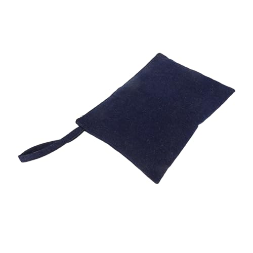 VALICLUD Mini Make-up Tasche Aus Gewaschenem Denim Kleine Kosmetiktasche Für Handtasche Organizer-Tasche Für Reise Mit Reißverschluss Und Lippenstifthalter von VALICLUD