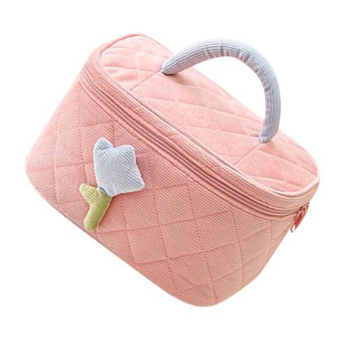 VALICLUD Makeup Pouch Portable Reise Kosmetiktasche Hochwertigem Cordmaterial Süßes Design Große Kapazität Für Teenager-mädchen Vielseitig Einsetzbar Als Aufbewahrung Für Kosmetik von VALICLUD