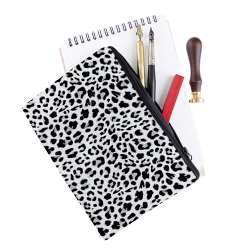VALICLUD Kosmetiktasche Leopardenmuster Tragbare Make up Tasche Damen Multifunktional Leicht für Reisen Party Shopping Strand Geeignet von VALICLUD