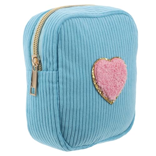 VALICLUD Make-up-Tasche Mit Reißverschluss Mini-Kosmetiktasche Reise-Organizer Süßes Patch-Design Tragbare Tasche von VALICLUD