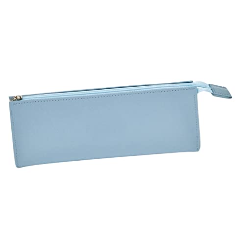 VALICLUD Kosmetiktasche Reisen Kapazität Toilettenartikel Schminktasche Für Damen Make-up-Reisetasche Make-up-Taschen Bleistift Gesteppt Makeup Tasche Multi Beutel Groß Sky-Blue Pu-Leder von VALICLUD