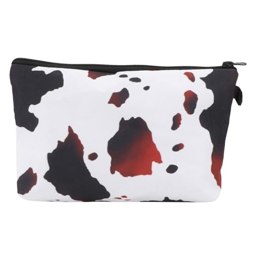 VALICLUD Kosmetiktasche mit Kuhmuster Wasserabweisend Stehfähig Großer Kapazität Praktischer Kulturtasche für Damen und Herren als Reise Waschbeutel und Tragbarer Organizer für Make Up und von VALICLUD