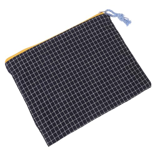 VALICLUD Kosmetiktasche mit Reißverschluss Multifunktionale Große Kosmetik Organizer für Make Up und Schreibwaren Leicht und Tragbar Kariert von VALICLUD