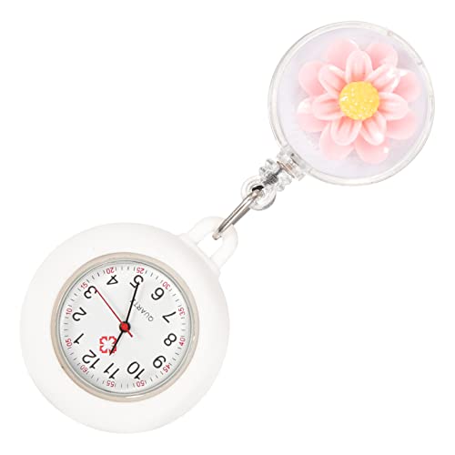VALICLUD Krankenschwester-taschenuhr Einziehbare Clip-Uhr Mit Kordel Tragbare Pflegeuhr Für Medizinische Fachkräfte von VALICLUD
