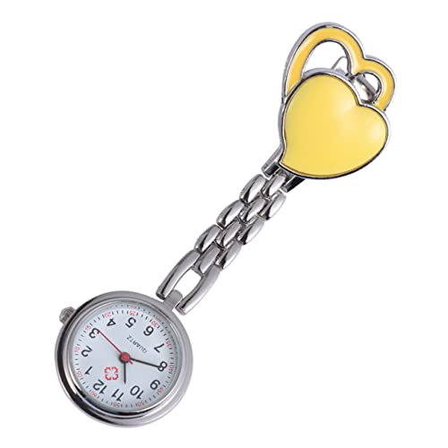 VALICLUD Herzförmige Taschenuhr für Frauen Hängende Uhr Langlebigem Material Kreative und Dekorative Uhr für Alltag von VALICLUD