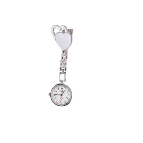 VALICLUD Krankenschwester Taschenuhr taschenuhren Taschenuhr Geschenk Medical Watch Trail Bell Damenuhr herzförmige Uhr hängende Uhr niedlich Stift Beaudry schmücken Fräulein Anschauen Weiß von VALICLUD