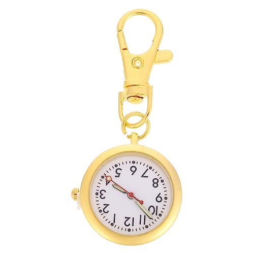 VALICLUD Krankenschwester Taschenuhr Mit Schlüsselanhänger Robuste Tragbare Quarz-Uhr Mit Großem Ziffernblatt Für Pflegekräfte Und Medizinstudenten von VALICLUD