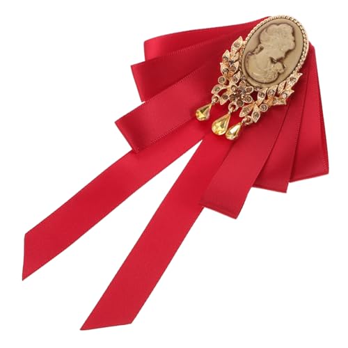 VALICLUD Schleifenbrosche Für Damen Eleganter Krawatten-anstecker Vintage Kleidungs-accessoire Großer Farbiger Bow Tie Pin Für Hemden Und Hüte von VALICLUD