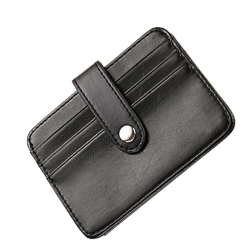 VALICLUD Herren Pu Geldbörse Faltbörse Kartenbörse Schwarz Für Kreditkarte Personalausweis Bargeld Münzen Mit Vierfach Karten Design Als Geldbeutel Oder Clutch Für Büro Party Alltag von VALICLUD