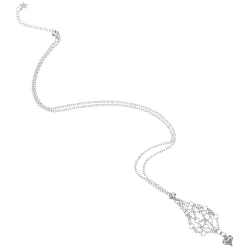 VALICLUD Kristallanhänger Käfig Halskette Verstellbar Leichter Edelsteinhalter für Damen Herren Vielseitiger Schmuckhalter für Runde Steine als zu Geburtstag Weihnachten von VALICLUD