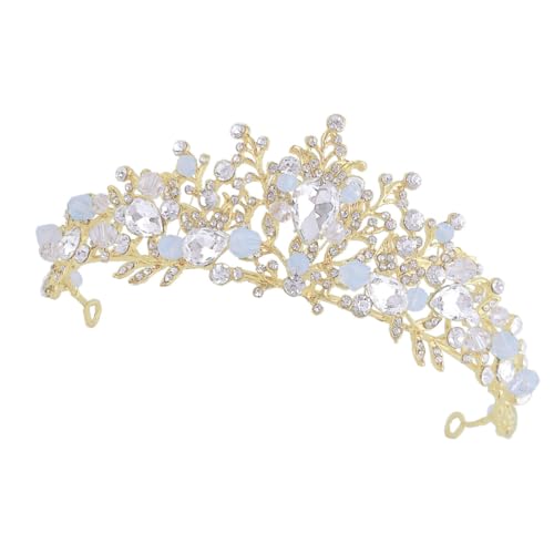 VALICLUD Krone Haarreif Prinzessin Haarschmuck Glitzernd Leicht Elegant für Geburtstag Party Karneval Kostüm Mädchen Zubehör von VALICLUD
