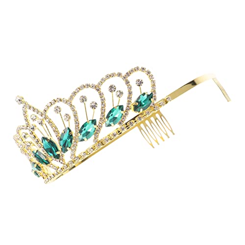 VALICLUD Krone Für Damen Strasskrone Dekorative Braut Kronen Stirnband Haarschmuck Zum Geburtstag Modisches Haarband Im Kronen Design Für Mädchen Glänzendes Stirnband Für Mädchen von VALICLUD