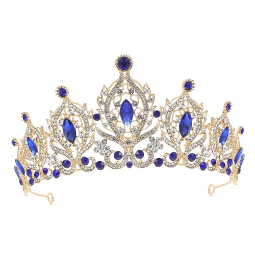 VALICLUD Krone Tiara für Damen Funkelnde Hochzeitskrone mit Kristallen für Braut Partys und Festlichkeiten Leicht und Bequem zu Einfach Anzulegen Perfektes für Besondere Anlässe von VALICLUD