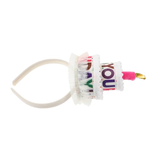 VALICLUD Geburtstags-haarreif Für Mädchen Kuchen-stirnband Süßes Party-accessoire Für Geburtstagsfeiern Shower Und Tägliches Tragen Einteilig Flexible Und Langlebige Materialien von VALICLUD