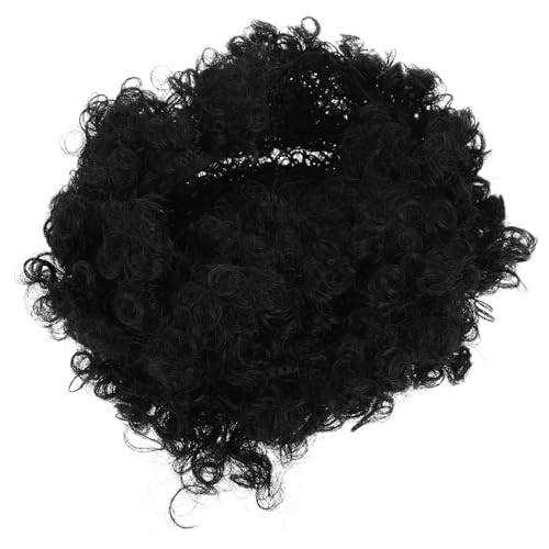 VALICLUD Kurze Lockige Damenperücke Afro Perücke Aus Kunsthaar Natürliches Volumen Für Partys Und Verkleidungen von VALICLUD