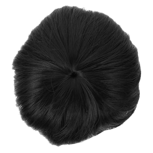 VALICLUD Kurzhaar Perücke Herren Echthaar Haarteil Leicht Natürlich Aussehendes Toupee Patch für Männer Haarersatz Baldness Abdeckung Komfortabler Haaraufsatz von VALICLUD