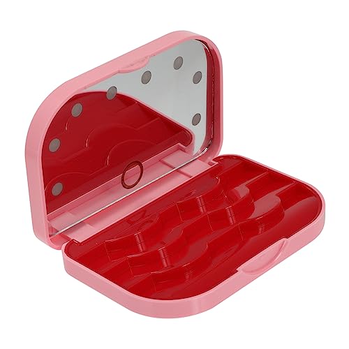 VALICLUD LED Wimpern Aufbewahrungsbox Mit Spiegel Wimpern Organizer Mit Beleuchtung Wimpernfarbe Für Gefälschte Wimpern Make Up Organisationszubehör von VALICLUD