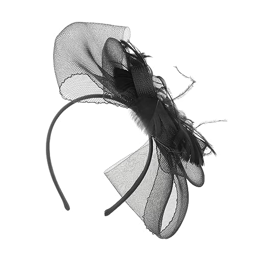 VALICLUD Lace Hair Hoop Schwarzer Stereoskopischer Haarreif für Partys Brautschmuck Kostümpartys Maskenball und Besondere Anlässe von VALICLUD