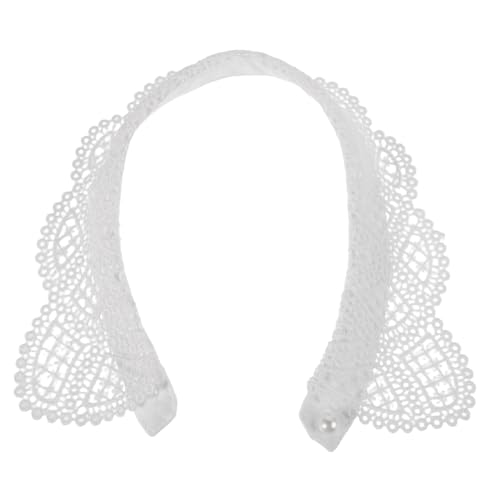 VALICLUD Stehkragenumhang Mit Mandarinkragen Schulter Lolitakragen Aus Spitze Falscher Kragen Für Damen Stylischer Abnehmbarer Falscher Kragen Hanfu-kostüm-accessoire Für Hochzeiten Und Ban von VALICLUD