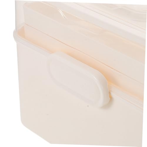 VALICLUD Lagiger Faltbarer Aufbewahrungskoffer mit Griff Semitransparent Großer Notfall und Medizinkasten Multifunktional für Reisen Kosmetik Nagelkunst Bastelbedarf Tragbar von VALICLUD