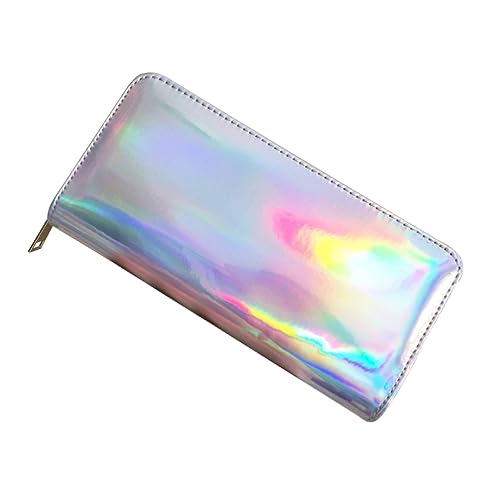 VALICLUD Geldbörse Mit Großem Fassungsvermögen Pu-geldbörse Glänzendes Münzfach Kreditkarten Führerschein Kleingeld Quittungen Kompakt Und Tragbar von VALICLUD